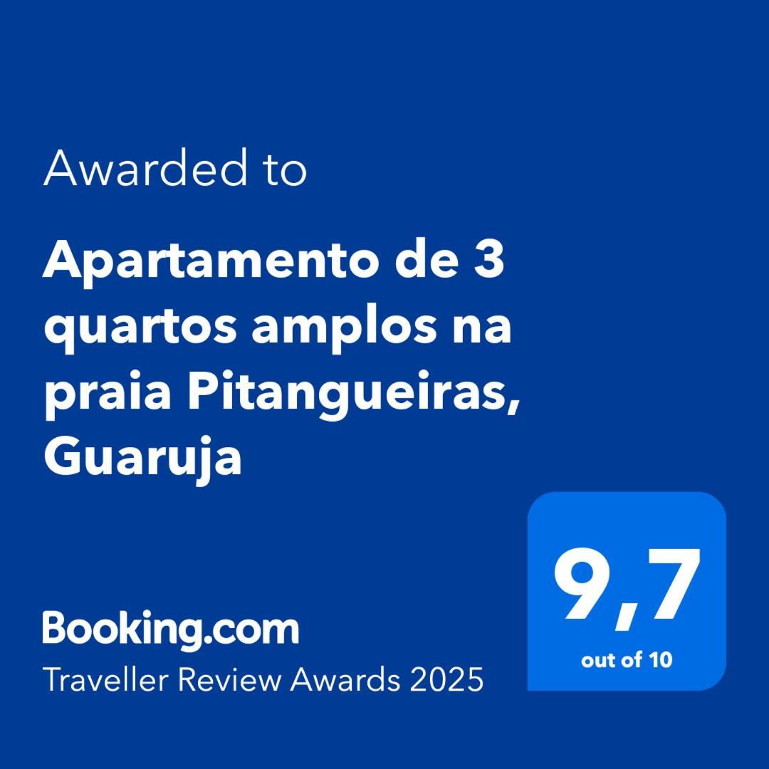 Apartamento De 3 Quartos Amplos Na Praia Pitangueiras, Guaruja Ngoại thất bức ảnh